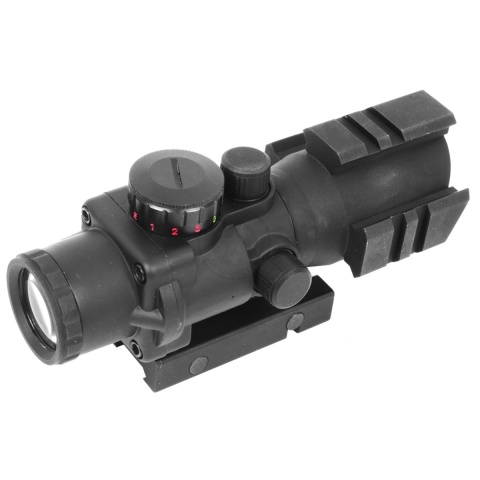 AIM Sports 4x32 Tri-Illuminated Combat Rifle Scope w/ Tri-Weaver Rails