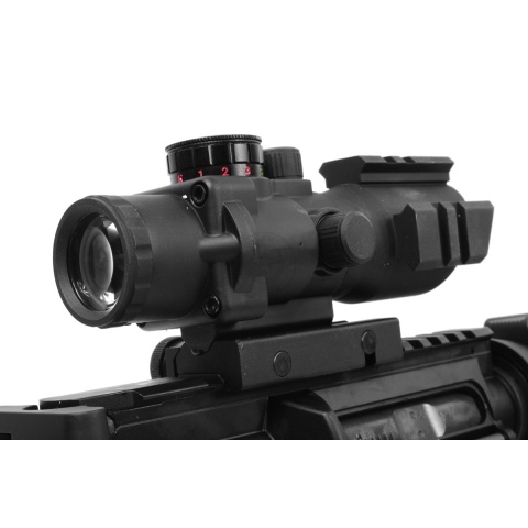 AIM Sports 4x32 Tri-Illuminated Combat Rifle Scope w/ Tri-Weaver Rails