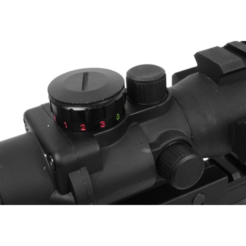 AIM Sports 4x32 Tri-Illuminated Combat Rifle Scope w/ Tri-Weaver Rails