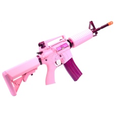 G&G M4 Carbine Femme Fatale AEG Rifle w/ Crane Stock (Color: Pink) 