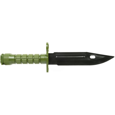G-Force Army M9 Training Knife Bayonet w/ Heavy Duty Sheath - GREEN