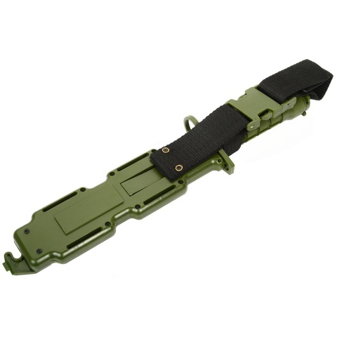 G-Force Army M9 Training Knife Bayonet w/ Heavy Duty Sheath - GREEN