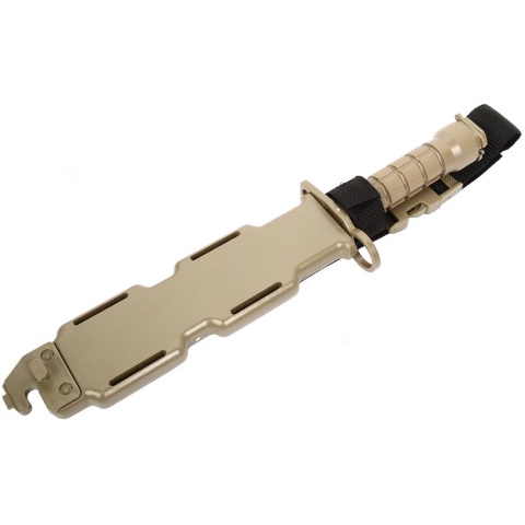 G-Force Army M9 Training Knife Bayonet w/ Heavy Duty Sheath - TAN