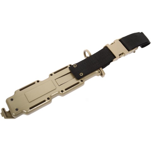 G-Force Army M9 Training Knife Bayonet w/ Heavy Duty Sheath - TAN