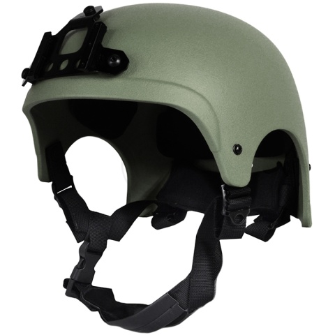 G-Force High Cut IBH Airsoft Helmet w/ NVG Shroud - OD GREEN