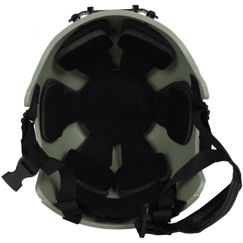 G-Force High Cut IBH Airsoft Helmet w/ NVG Shroud - OD GREEN