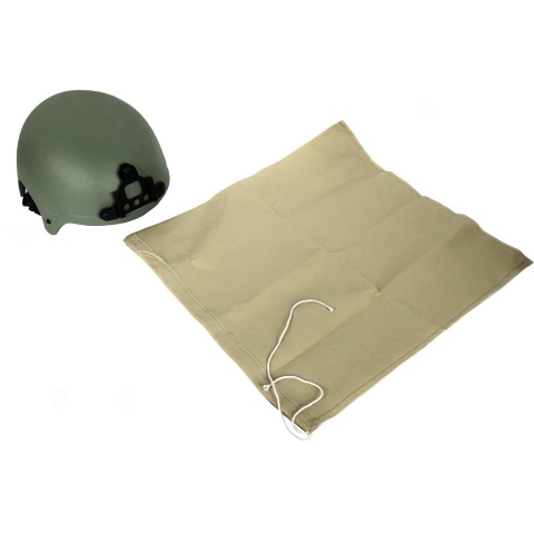 G-Force High Cut IBH Airsoft Helmet w/ NVG Shroud - OD GREEN