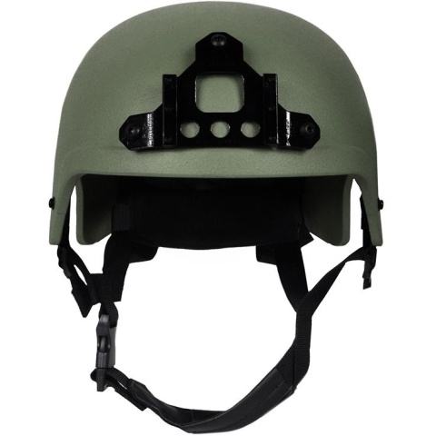 G-Force High Cut IBH Airsoft Helmet w/ NVG Shroud - OD GREEN