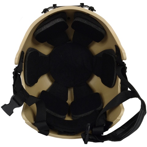 G-Force High Cut IBH Airsoft Helmet w/ NVG Shroud - TAN