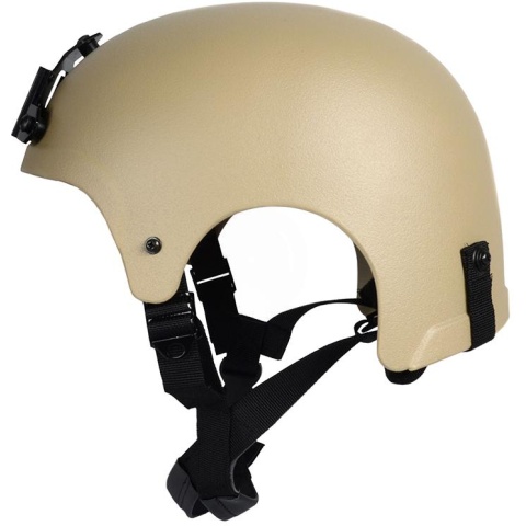 G-Force High Cut IBH Airsoft Helmet w/ NVG Shroud - TAN