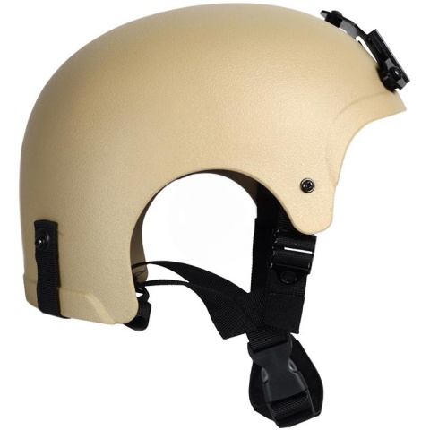 G-Force High Cut IBH Airsoft Helmet w/ NVG Shroud - TAN