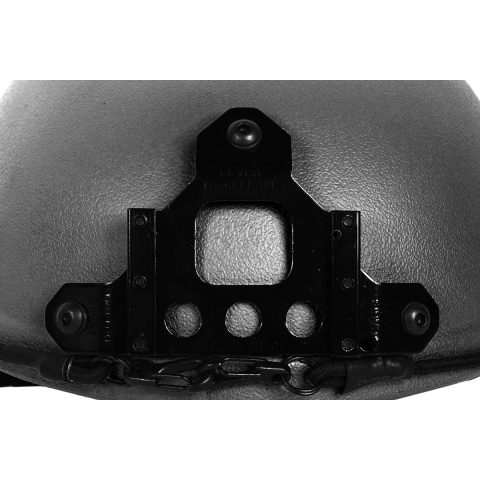 G-Force Tactical IBH Airsoft Helmet w/ NVG Shroud & Side Rails - BLACK