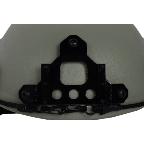 G-Force Tactical IBH Airsoft Helmet with NVG Shroud & Side Rails (Color: OD Green)