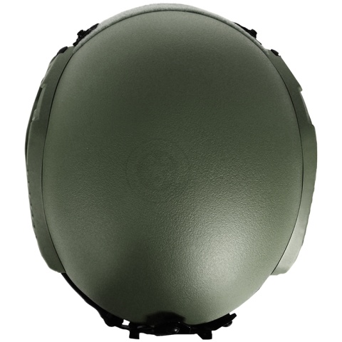 G-Force Tactical IBH Airsoft Helmet with NVG Shroud & Side Rails (Color: OD Green)
