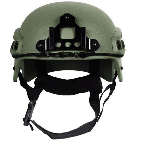 G-Force Tactical IBH Airsoft Helmet with NVG Shroud & Side Rails (Color: OD Green)