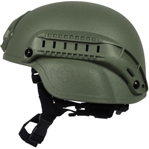 G-Force MICH 2000 Replica Helmet w/ Side Adapter Accessory Rails - OD