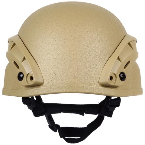 G-Force MICH 2000 Replica Helmet w/ Side Adapter Accessory Rails - TAN