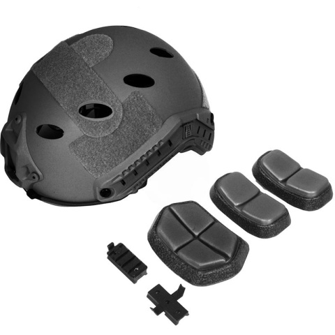 G-Force Tactical Operator BUMP Helmet w/ Side Accessory Rails - BLACK