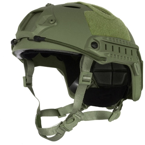 G-Force Tactical Operator BUMP Helmet w/ Side Accessory Rails - OD