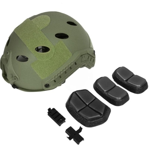 G-Force Tactical Operator BUMP Helmet w/ Side Accessory Rails - OD