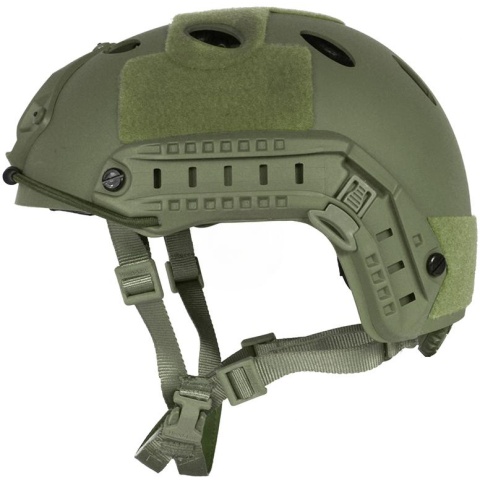 G-Force Tactical Operator BUMP Helmet w/ Side Accessory Rails - OD