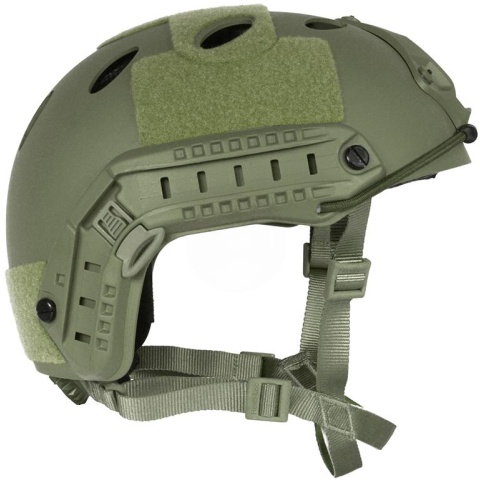 G-Force Tactical Operator BUMP Helmet w/ Side Accessory Rails - OD