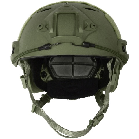 G-Force Tactical Operator BUMP Helmet w/ Side Accessory Rails - OD