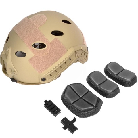 G-Force Tactical Operator BUMP Helmet w/ Side Accessory Rails - TAN