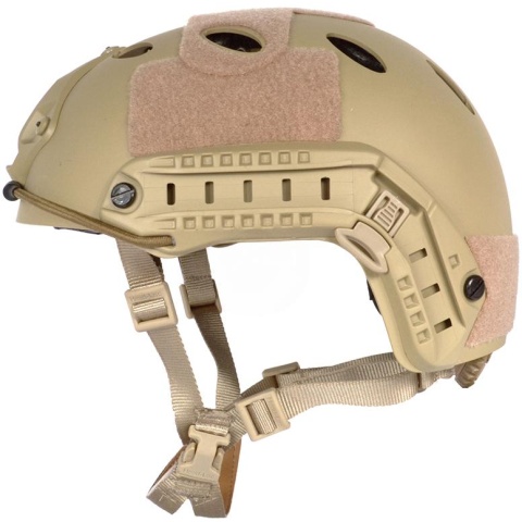 G-Force Tactical Operator BUMP Helmet w/ Side Accessory Rails - TAN