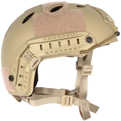 G-Force Tactical Operator BUMP Helmet w/ Side Accessory Rails - TAN