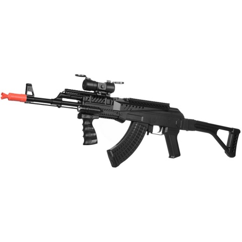 CYMA P48A AK47 RAS Spring Airsoft Rifle - BLACK