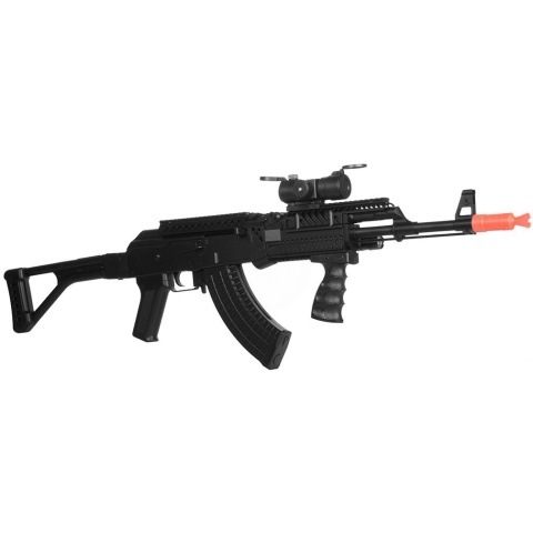 CYMA P48A AK47 RAS Spring Airsoft Rifle - BLACK