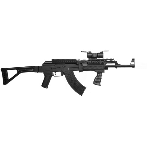 CYMA P48A AK47 RAS Spring Airsoft Rifle - BLACK
