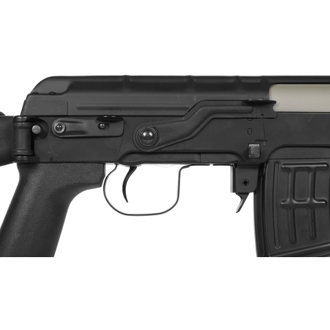 CYMA CM057S SVD-S Paratrooper Airsoft AEG Sniper Rifle - BLACK