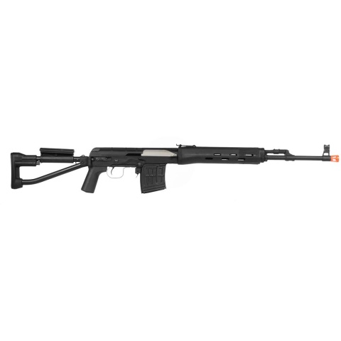 CYMA CM057S SVD-S Paratrooper Airsoft AEG Sniper Rifle - BLACK