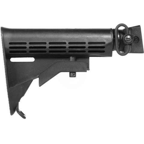 CYMA C56 6-Position AK Airsoft LE Stock w/ QD Sling Mount - BLACK