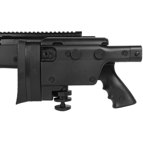 WellFire MB4407 Tri-Rail MK96 Spring Airsoft Sniper Rifle - BLACK