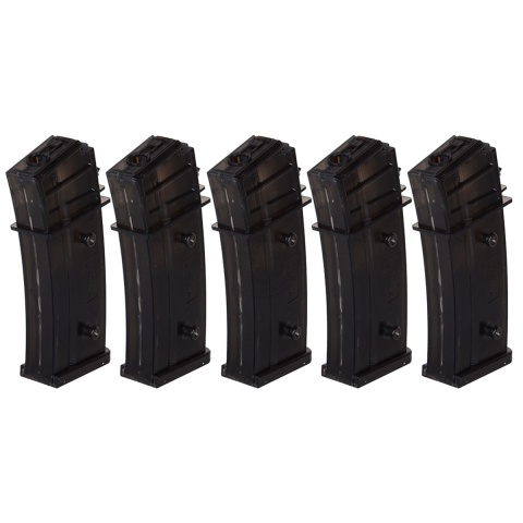5X Umarex H&K Licensed 470rd G36 High Capacity Airsoft AEG Magazines