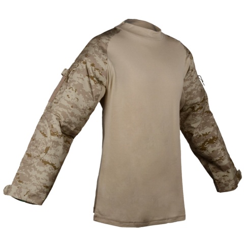 Rothco Military Combat Shirt w/ Hook and Loop Straps - DESERT DIGITAL