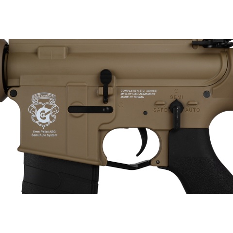 G&G GR4 Electric Blowback M4 CQB-S Mini Airsoft AEG - TAN / BLACK