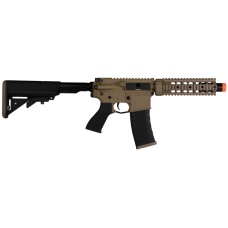 G&G GR4 Electric Blowback M4 CQB-S Mini Airsoft AEG - TAN / BLACK