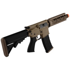 G&G GR4 Electric Blowback M4 CQB-S Mini Airsoft AEG - TAN / BLACK