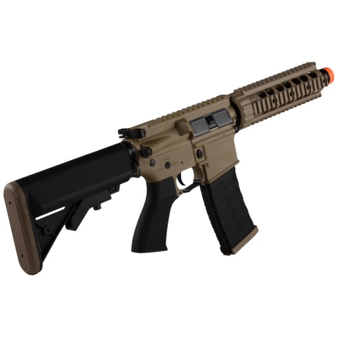 G&G GR4 Electric Blowback M4 CQB-S Mini Airsoft AEG - TAN / BLACK
