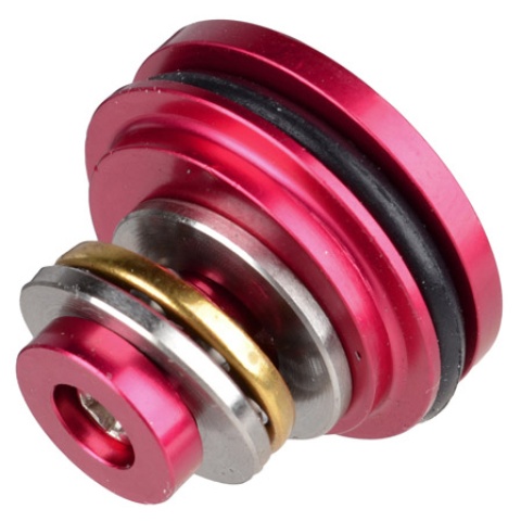 T&D Airsoft AEG CNC Machined Ported Ball Bearing Piston Head - RED