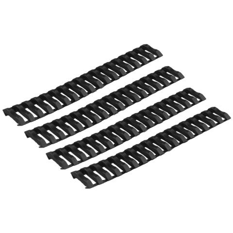 T&D Airsoft Slim Handguard Rail Cover Ladders Set of 4 - BLACK