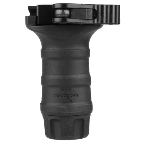 T&D Airsoft Short Polymer Vertical Foregrip w/ Clamp - BLACK
