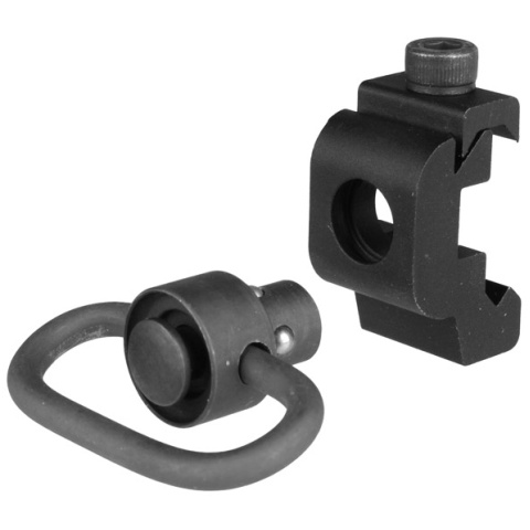 T&D Airsoft 20mm Sling RIS / RAS Rail Mount w/ QD Sling Swivel