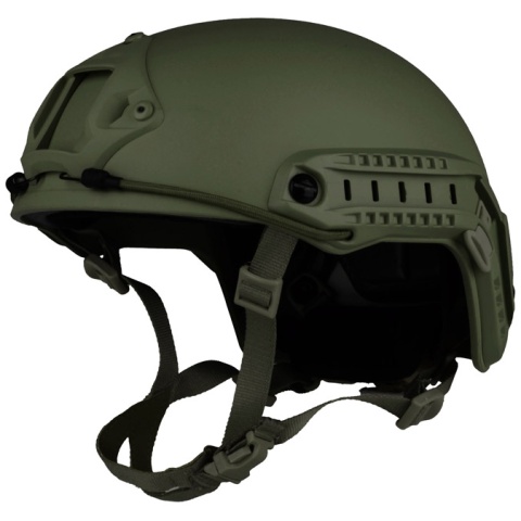 G-Force Ballistic BUMP Helmet w/ Side Adapter Rails - OD GREEN