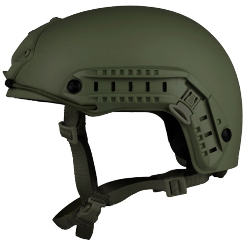 G-Force Ballistic BUMP Helmet w/ Side Adapter Rails - OD GREEN