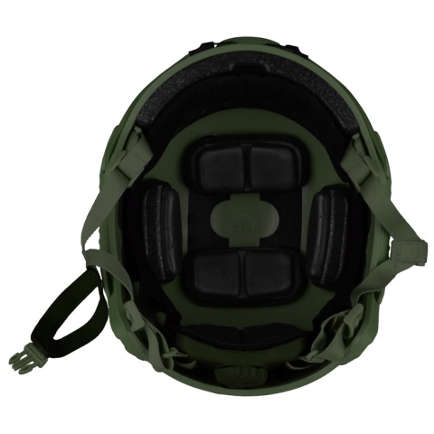 G-Force Ballistic BUMP Helmet w/ Side Adapter Rails - OD GREEN